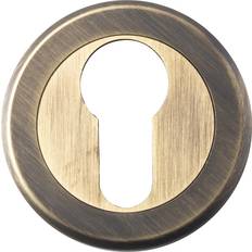 Carlisle Brass Serozzetta Escutcheon Euro Profile Antique