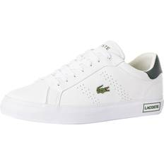 Lacoste Powercourt 2.0 124 SMA Leather Trainers White/Green