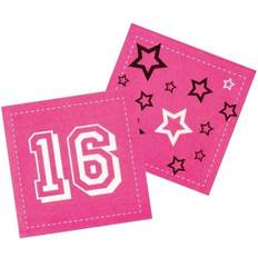 Boland Servietten, Sweet 16 Einwegservietten aus Papier 12er Pack