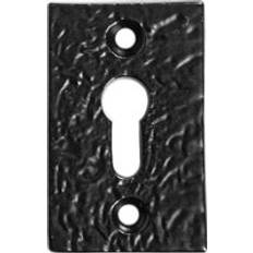 Hammer And Tongs 30mm 50mm Rectangular Escutcheon Plate Cast Iron Antique Vintage Style Key Hole Keyhole Cover