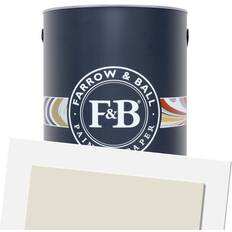 Målarfärg Farrow & Ball Dead Flat School House White 291 Cream Takfärg, Träfärg Vit