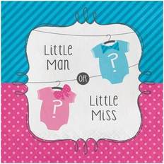 Festprodukter Creative Party Little Miss Gender Reveal Disposable Napkins Pack of 16