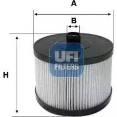 Ufi 25.145.00 Oil Filter Oil Cartridge