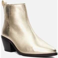 Gold Ankle Boots Dune London 'Papz' Leather Ankle Boots Gold