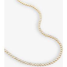 Monica Vinader Diamond Necklaces Monica Vinader 18ct Gold Vermeil Diamond Tennis Necklace, Gold