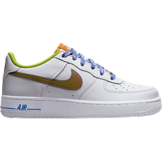 Nike Air Force 1 LV8 GS - White/Medium Blue/Magma Orange/Multi-Color