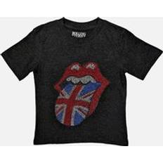 Rolling Stones British Tongue Embellished T-Shirt Black 11-12 Years