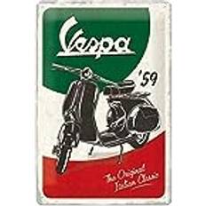 Vespa Metalskilt Vespa-logo Mål 30 x 20 cm