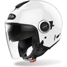 Open Faces Motorcycle Helmets Airoh Helios Gloss White