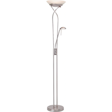 Verstellbarer Arm Stehleuchten & Bodenleuchten Brilliant Ollie White/Nickel Bodenlampe 180cm