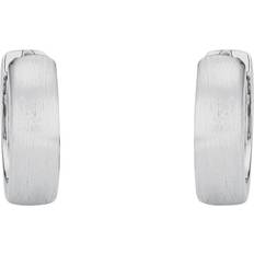 Silber - Unisex Ohrringe Grace Hoop Earrings - Silver