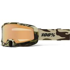 100% 100percent Okan Hiper Ski Goggles Green Mirror Copper Lens/CAT4