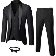 Black Suits MY'S Men's 3 Piece Suit - Black