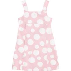 Marc Jacobs Kids Polka dot cotton dress pink