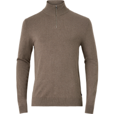 Lindbergh Half Zip Sweater - Melange