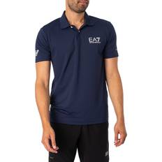 EA7 Ventus Piqué Polo Shirt Blau