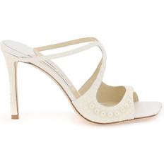 Jimmy Choo Heeled Sandals Jimmy Choo Anise 95 Mules - White