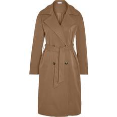 Brun Frakker Noisy May Klassisk Trenchcoat Brun