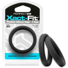 Perfect Fit Xact-Fit Cockring 2-Pack - Black