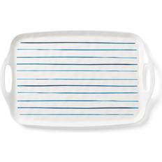 Melamine Kitchen Accessories Lenox Bay Melamine Handled Platter blue