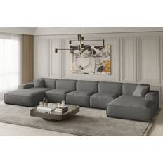 6 Seater Sofas Wohnlandschaft U-Form celes xl Sofa 6-Sitzer