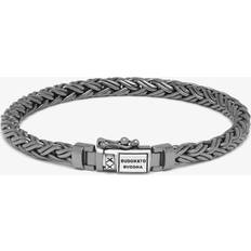 Buddha To Buddha Katja Black Rhodium Shine Silver Bracelet J170BR SS 21CM Grey