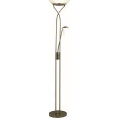 Brilliant Ollie White/Brass Golvlampa 180cm