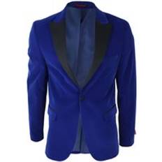 Velvet Blazers Truclothing Velvet Dinner Tuxedo Suit Jacket Blazer Blue 38R