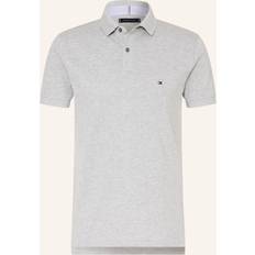 Tommy Hilfiger Grey Polo Shirts Tommy Hilfiger Piqué-Poloshirt Regular Fit GRAU