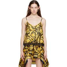 Versace Kläder Versace Barocco silk camisole yellow L-XL