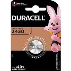 Duracell Two 2 X CR2450 Lithium Coin Battery 3v Blister Packed