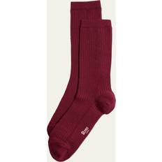 Côtelé Chaussettes Stems Eco-conscious Cashmere Crew Socks Plum