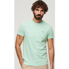 Superdry Man T-shirts Superdry Classic T Shirt - Melange Light Green