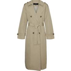 Cheap Coats Vero Moda Chloe Trenchcoat - Grey/Laurel Oak