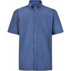 Kam Clothing Kam Mens Big Plain Short Sleeve Oxford Shirt Colour: NAVY