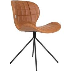 Zuiver Omg PU Leather Brown Kitchen Chair 80cm 2pcs