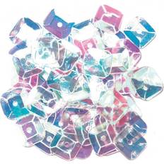 Craft Factory Square Cup Sequins Transparent per pack