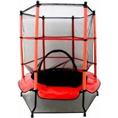 Oypla Kids First Trampoline with Safety Net Enclosure & Red Cover