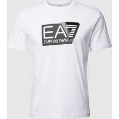 EA7 Women Tops EA7 EA7 Emporio Armani T-Shirt mit Label-Print in Weiss, Größe