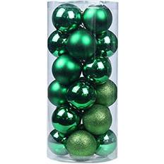 Yellow Christmas Decorations Esoes DAYOLY 24 Pieces Baubles, Ball Shatterproof Christmas Tree Ornament