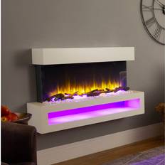 Wall mounted electric fire Endeavour Nickolas 100cm W Wall Mounted Electric Fire