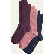 Cashmere Socks Cashmere-Cotton Crew Socks 3-Pack