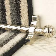 runrug Vision Polished Nickel Sphere Spiral Stair Rod 61cm