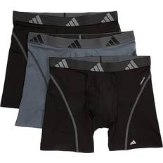 Adidas Men Men's Underwear adidas Men's 3-pack Sport Performance Mesh Boxer Briefs, Medium, Black