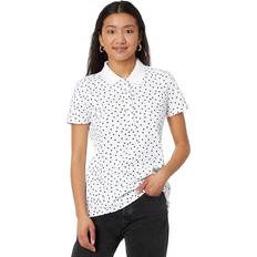 Tommy Hilfiger Women Polo Shirts Tommy Hilfiger Women's Dot-Print Quarter-Button Polo Top Brtwht/sky