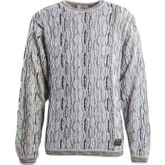 Herren - Mehrfarbig Pullover Carlo Colucci Knit Jumper - White/Beige