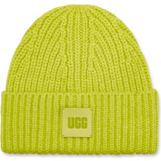 UGG Gorro Beanie Chunky Rib - amarillo neón