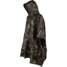 Herren Capes & Ponchos MFH Poncho Ripstop woodland Tarnfarbe