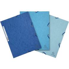 Exacompta Set of 3 Elastic Folders A4