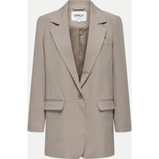 Only Long Blazer Jacket - Mushroom